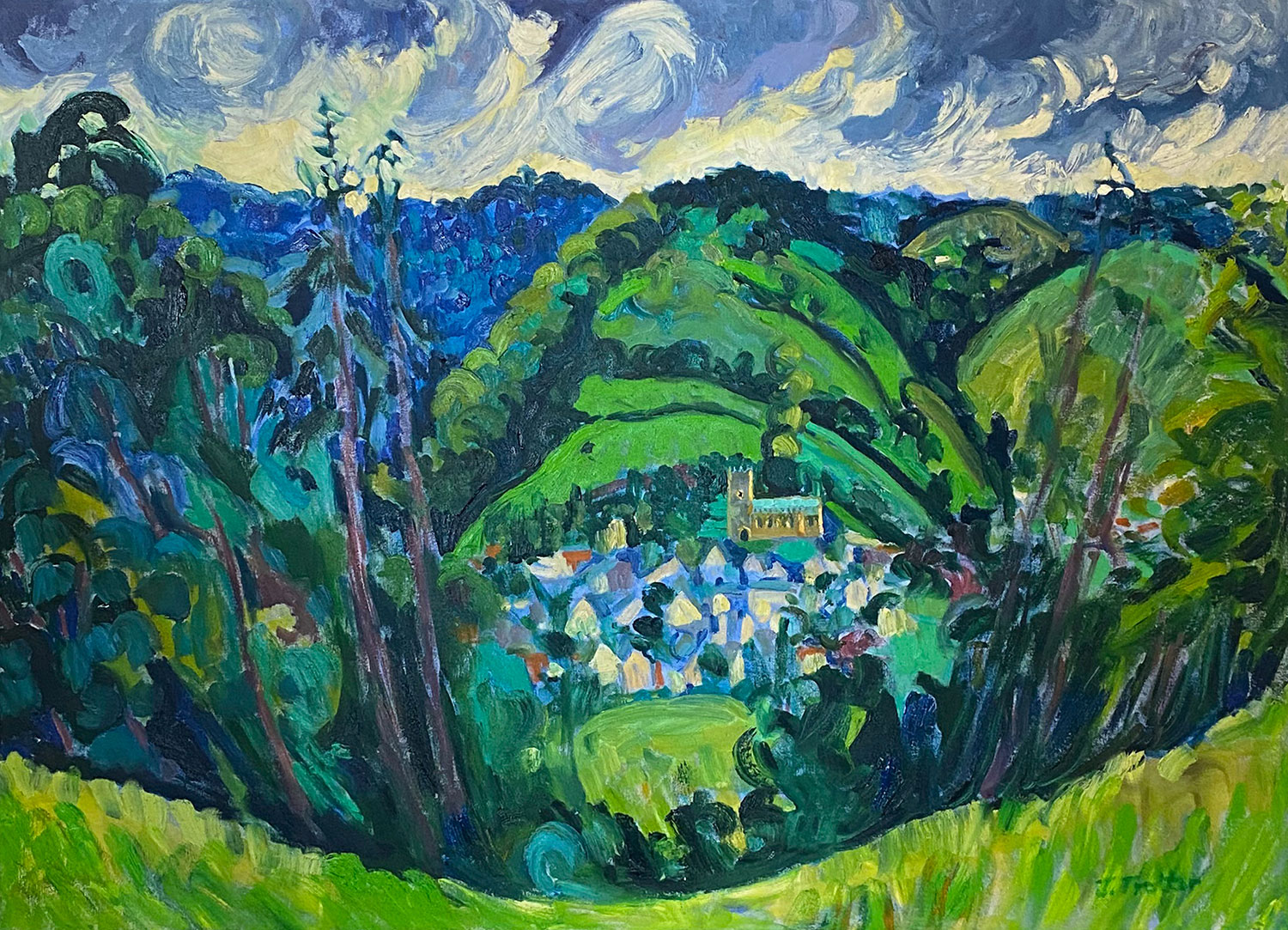 Alcombe by Josephine Trotter - Oil on Canvas