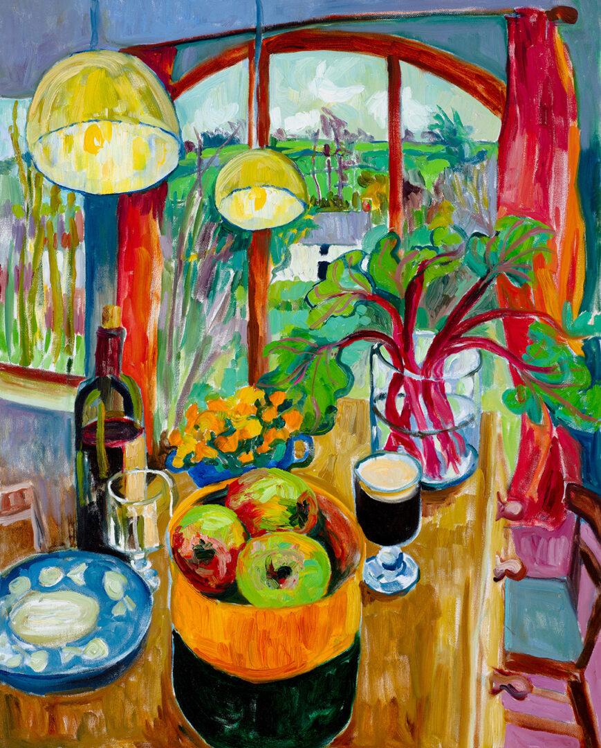 Interior with Guinness Josephine Trotter Oil on canvas 30in x 24in 76cm x 61cm