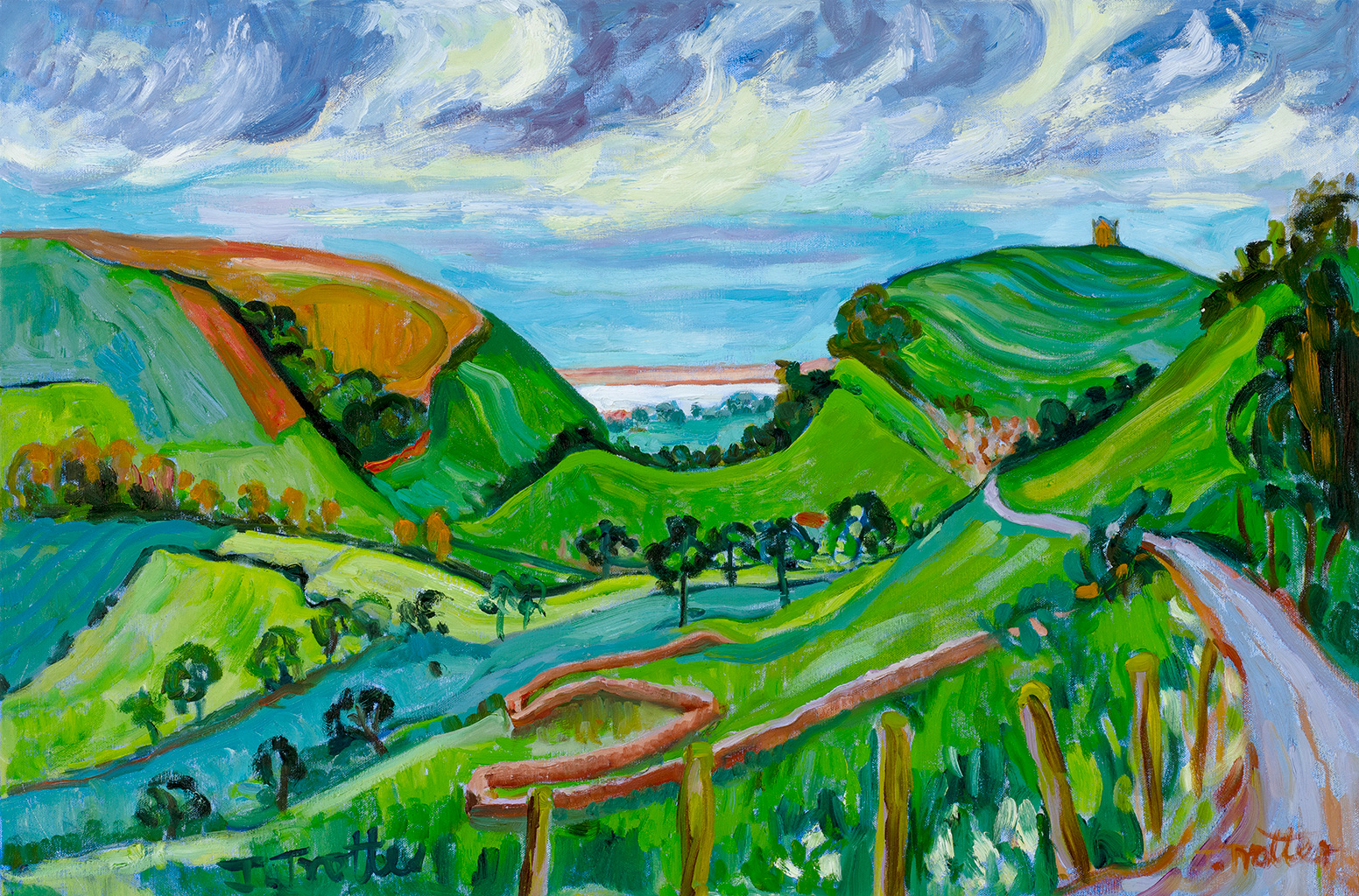Towards Chesil Beach Josephine Trotter 24 x 36 61cm x 92cm