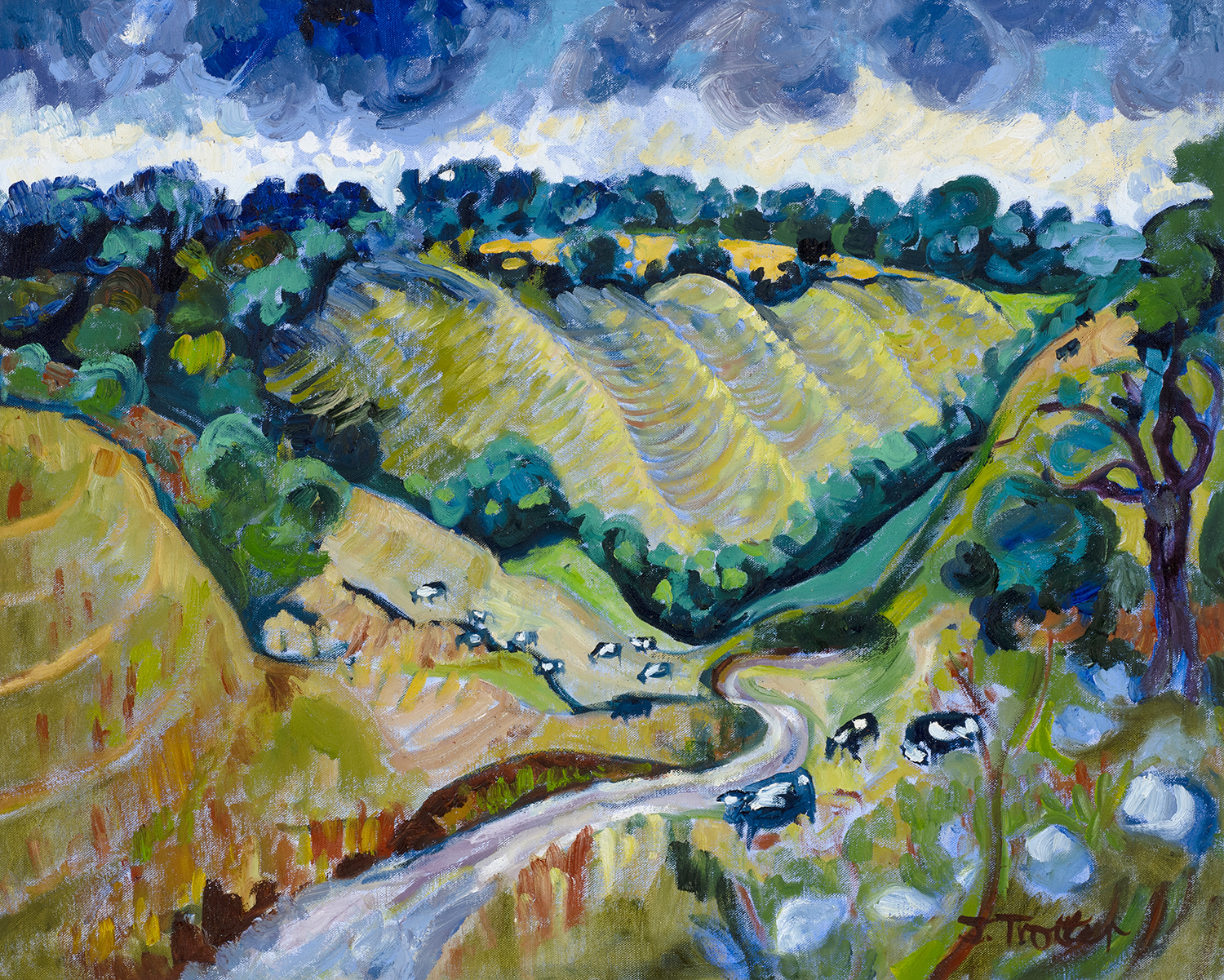 Marlborough Downs 24" x 30" 61cm x 76cm