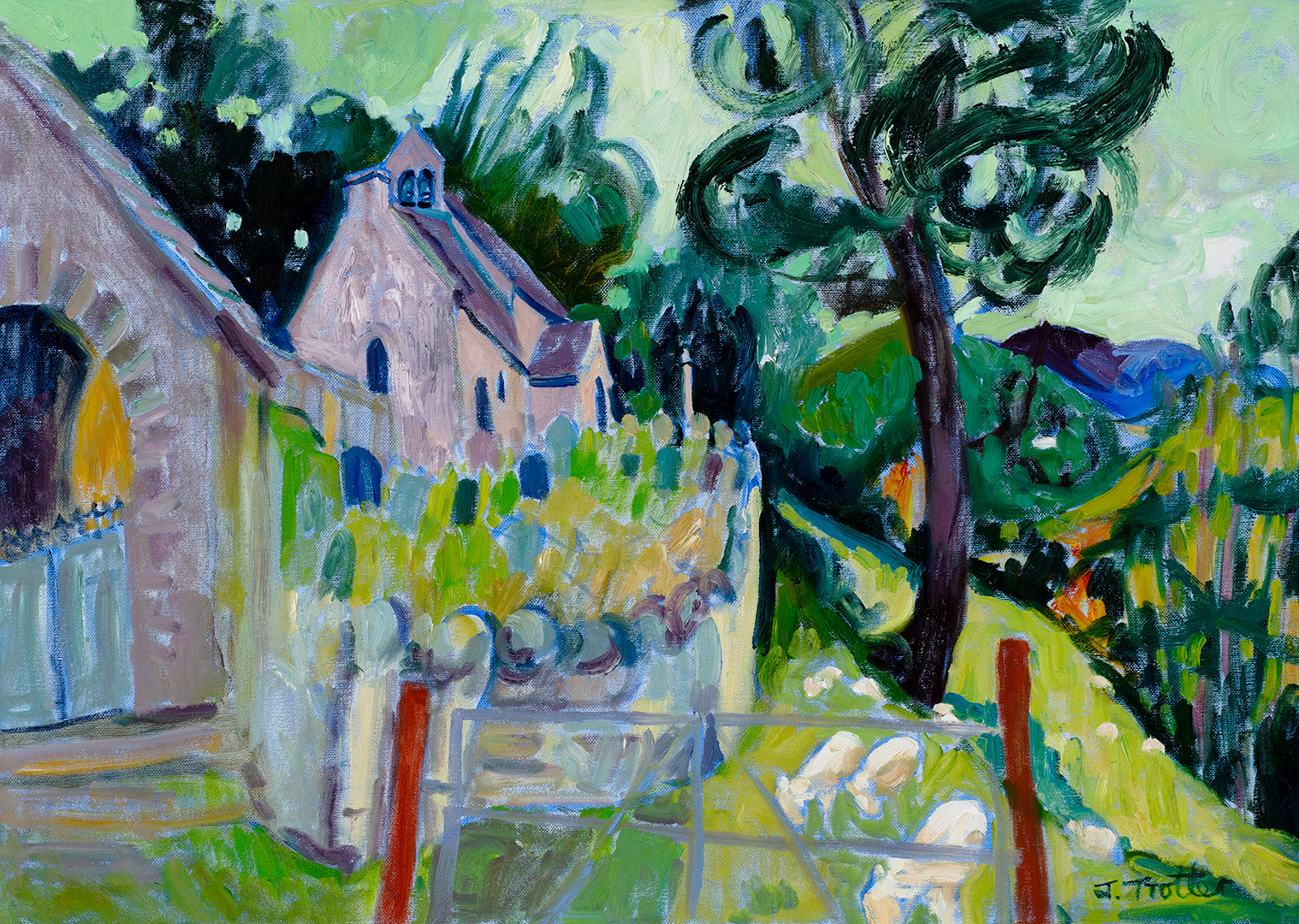 Church of St Issui, Patricio, Wales by Josephine Trotter