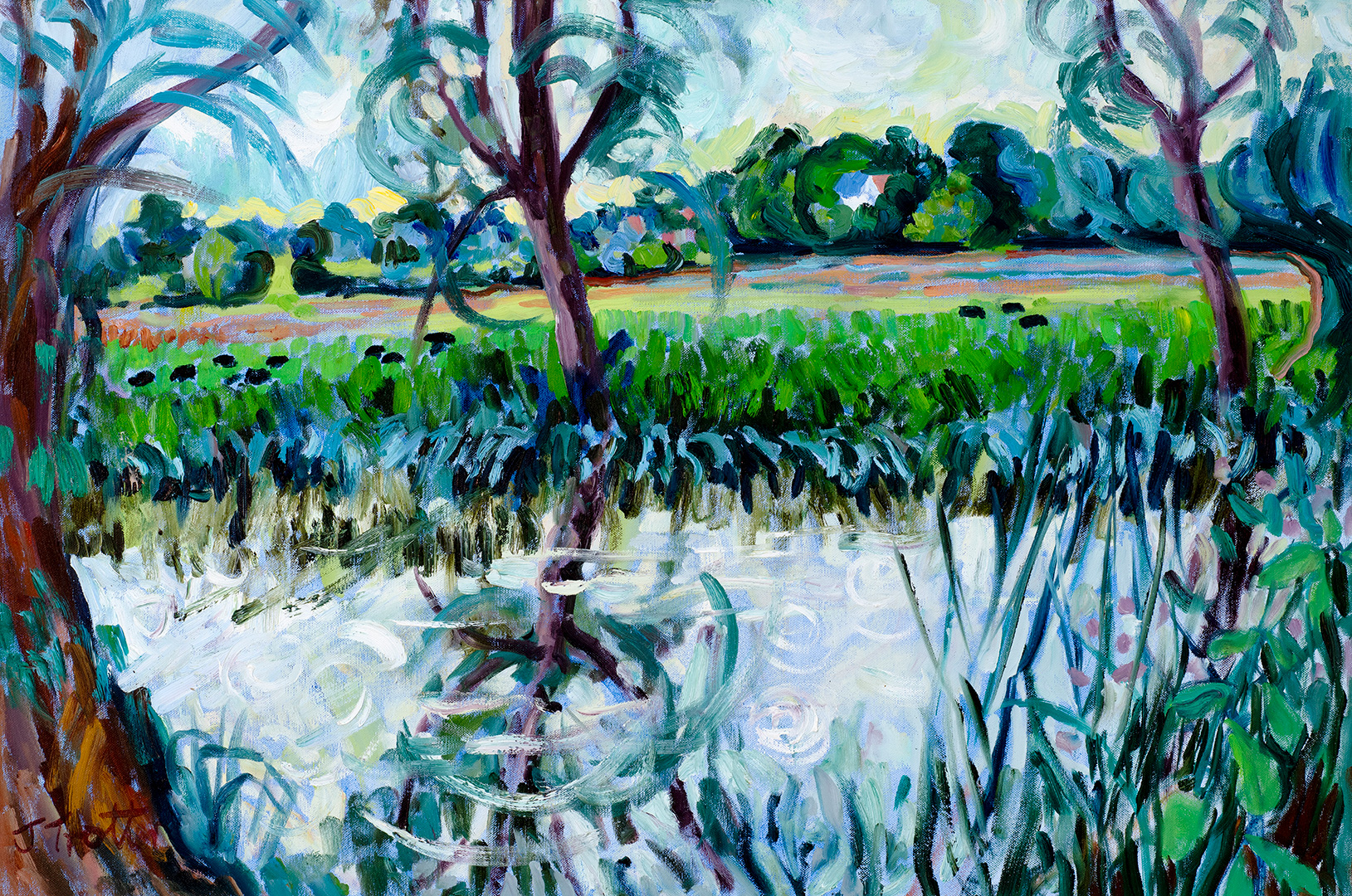 River Stour, Suffolk by Josephine Trotter